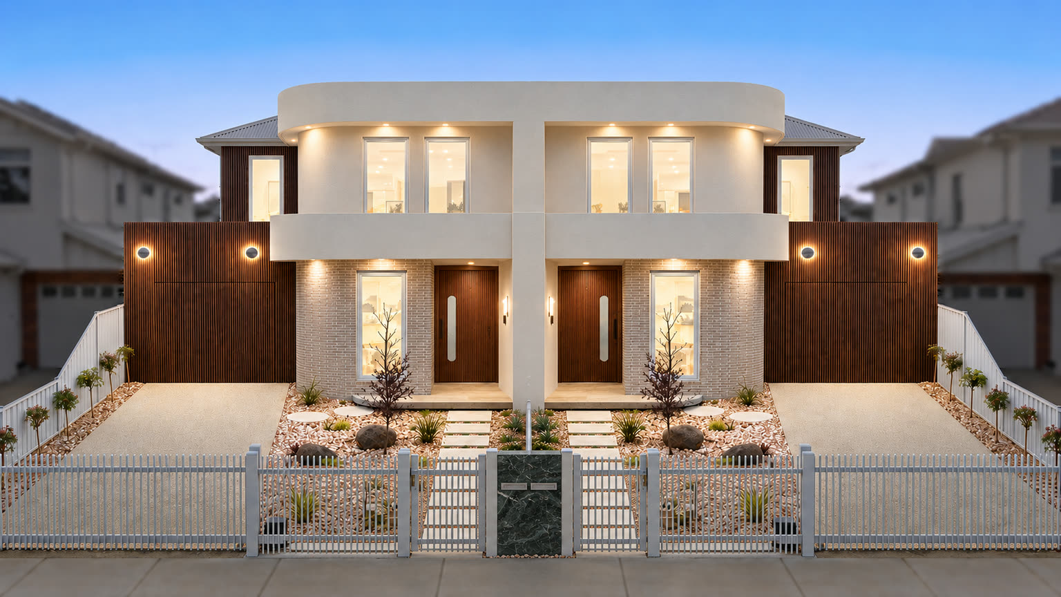 Charlotte Street, Newport. A visualisation of a side by side dual occupancy in Newport.